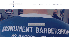 Desktop Screenshot of monumentbarbershop.com